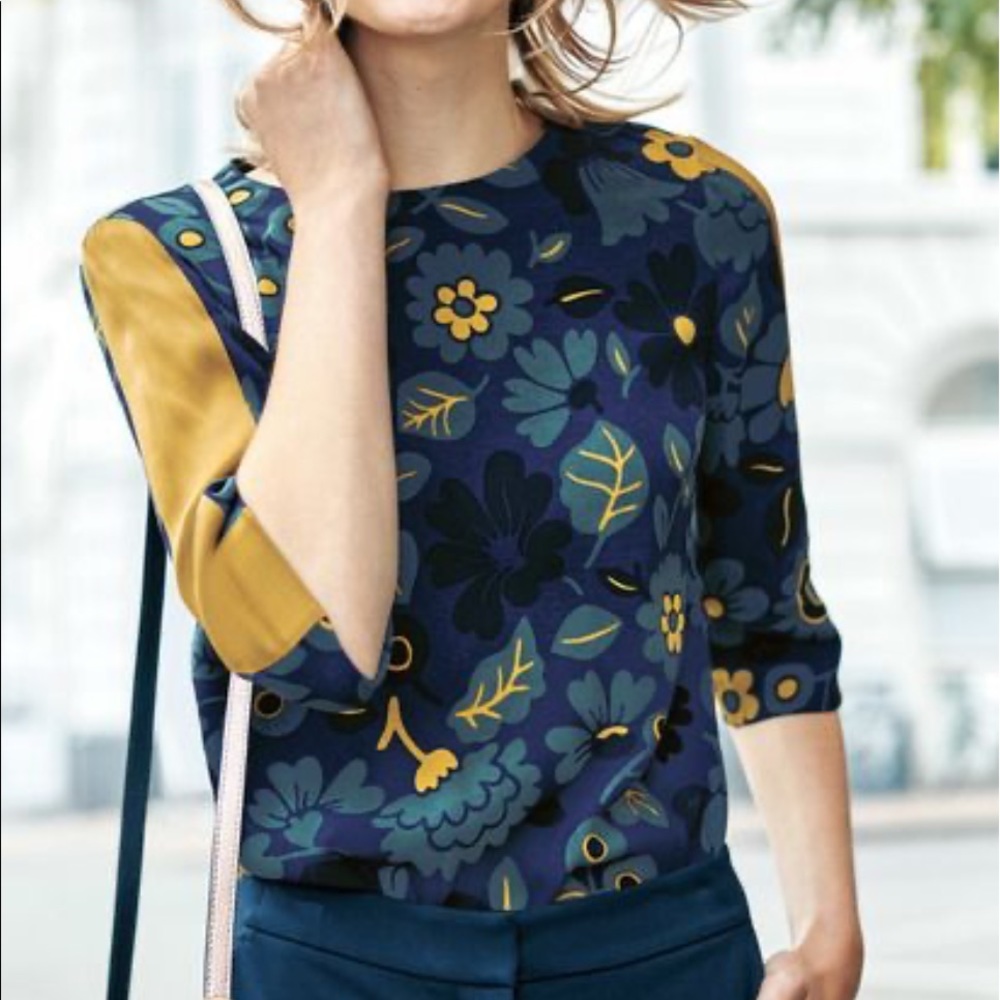 Boden Leonora Floral Blouse Sz US 18